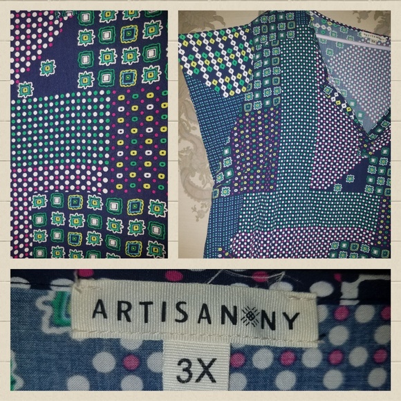 🔴SOLD🔴Artisan NY Plus Size Top - Picture 2 of 4